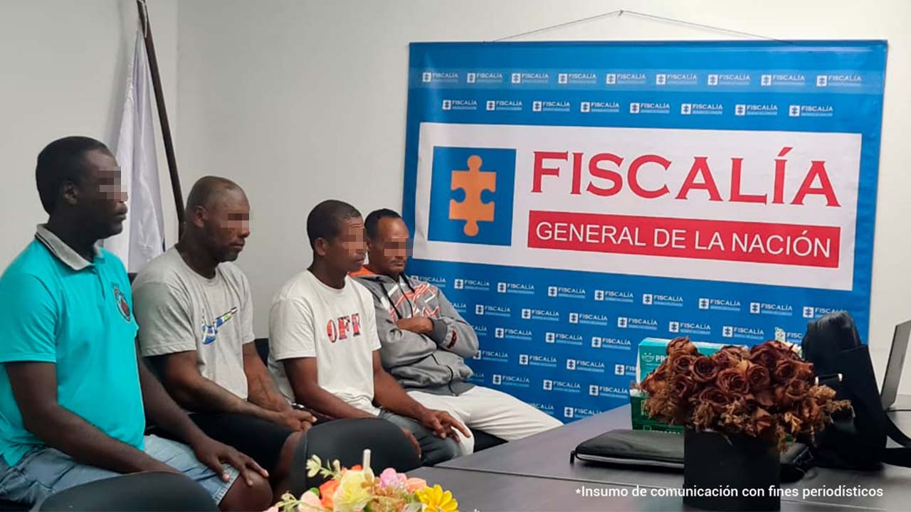 A la cárcel los 4 presuntos narcotraficantes capturados en Chigorodó, Acandí y Cartagena