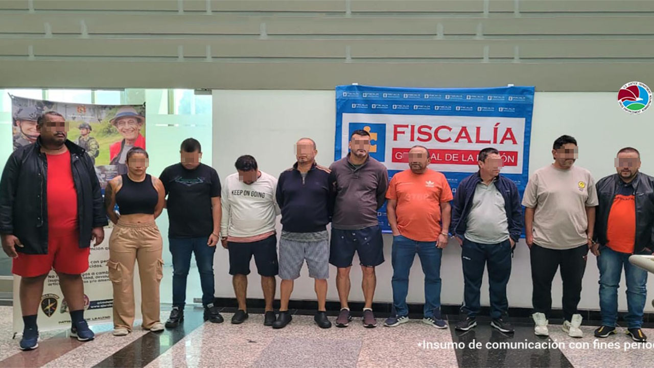 Capturados con fines de extradición 11 personas que tendrían vínculos con ´La Cordillera´
