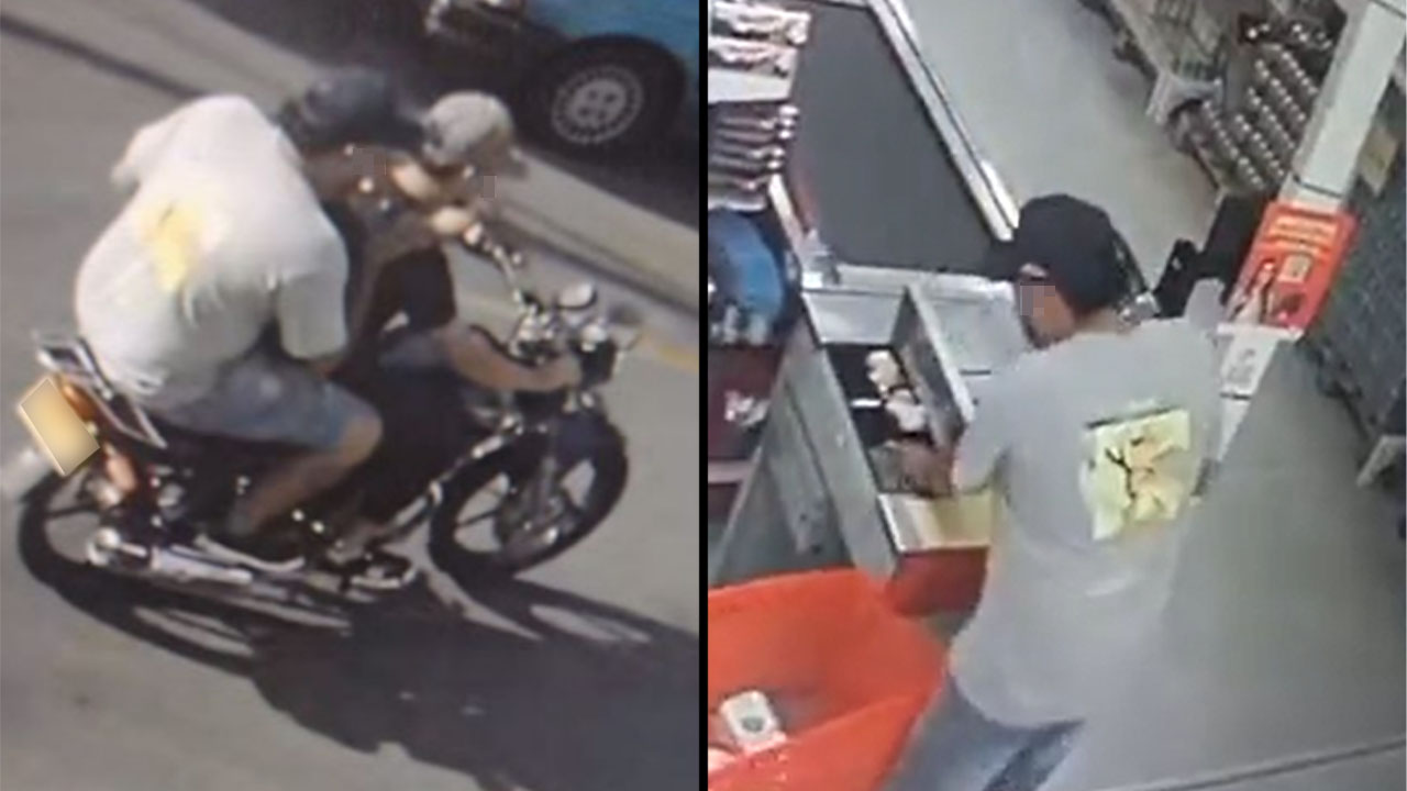 [VIDEO] Con arma en mano delincuente robó toda la caja registradora de una tienda en Bello