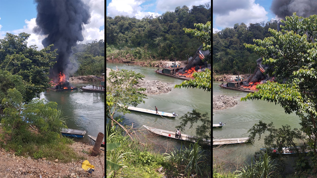 Gigantesco operativo contra la minería ilegal en el Cauca