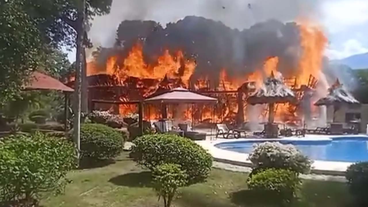 La habian alquilado Fuerte incendio consumio gran parte de una Finca en Santa Fe de Antioquia