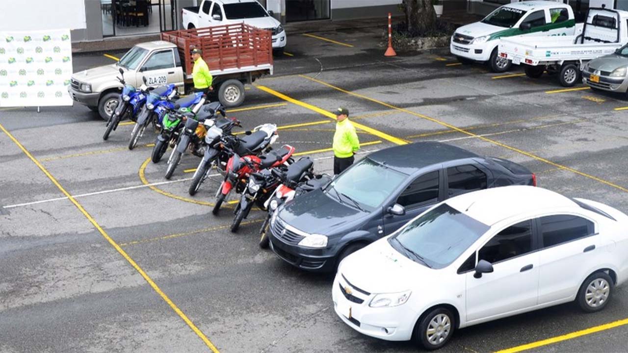 Automotores recuperados de hurto en Medellín