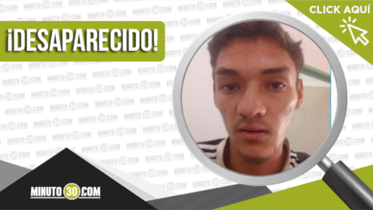 Luis Felipe Niño Suarez, de 25 años, está desaparecido desde el 18 de abril de 2023