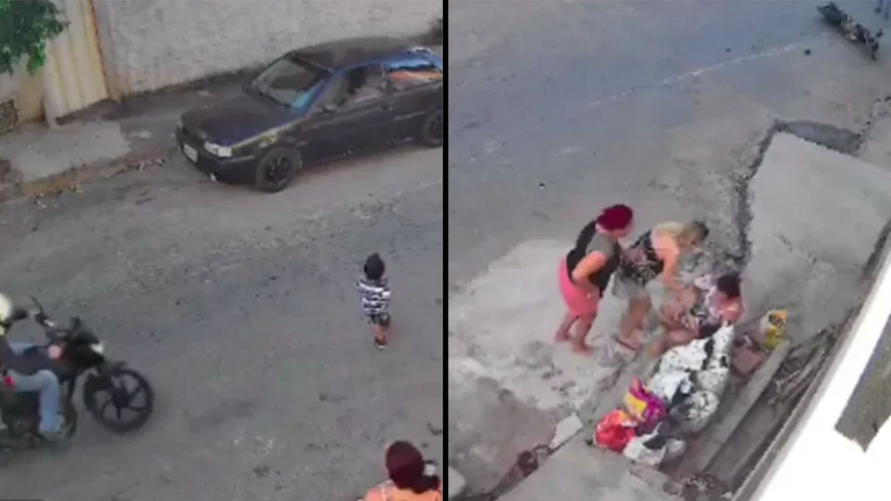 mujer atropellan niño motociclista