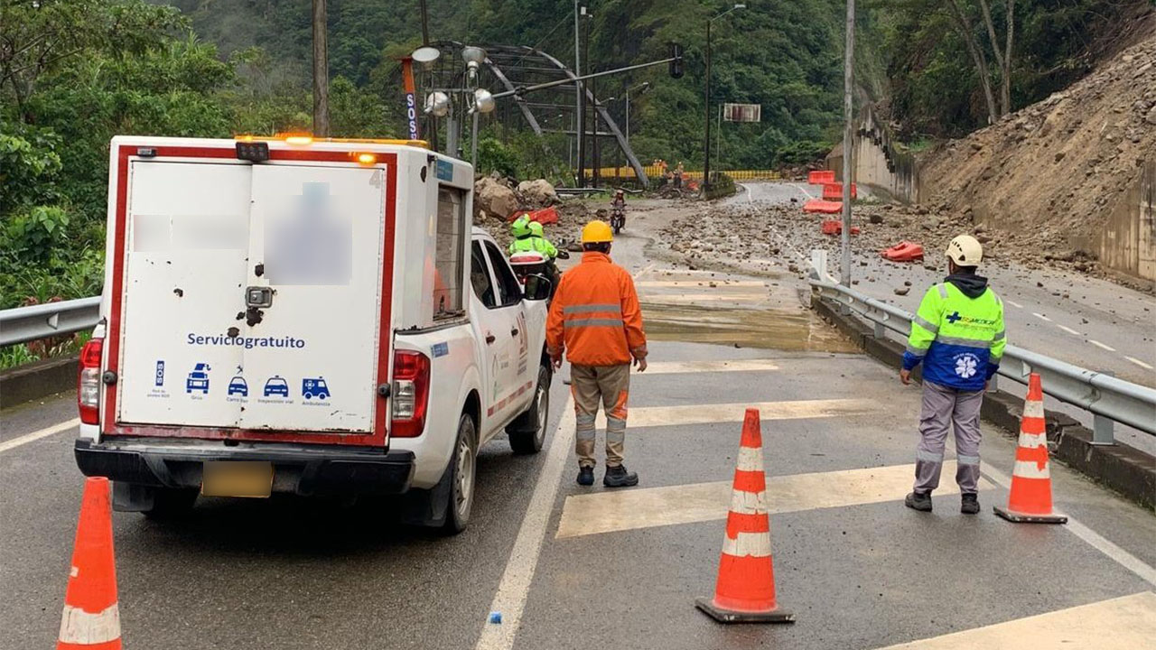 via al llano limpieza de material