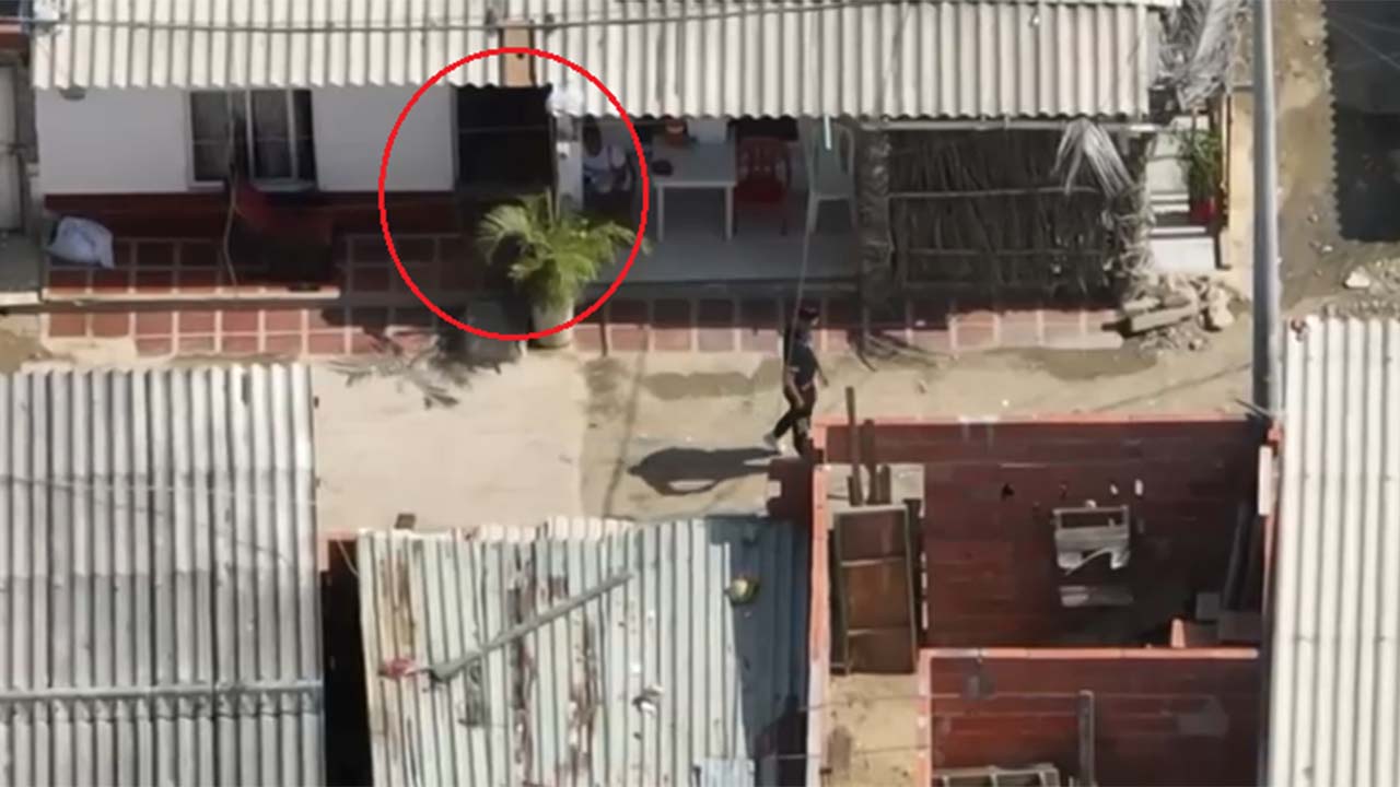Un drone de la Policía lo ‘pilló’ vendiendo droga y fue capturado