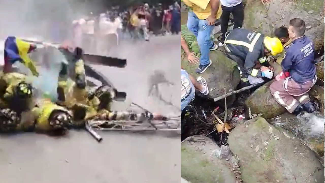 VIDEO. En las fiestas de Cerro Quitasol un carro de rodillos perdió el control y los ocupantes terminaron en una quebrada