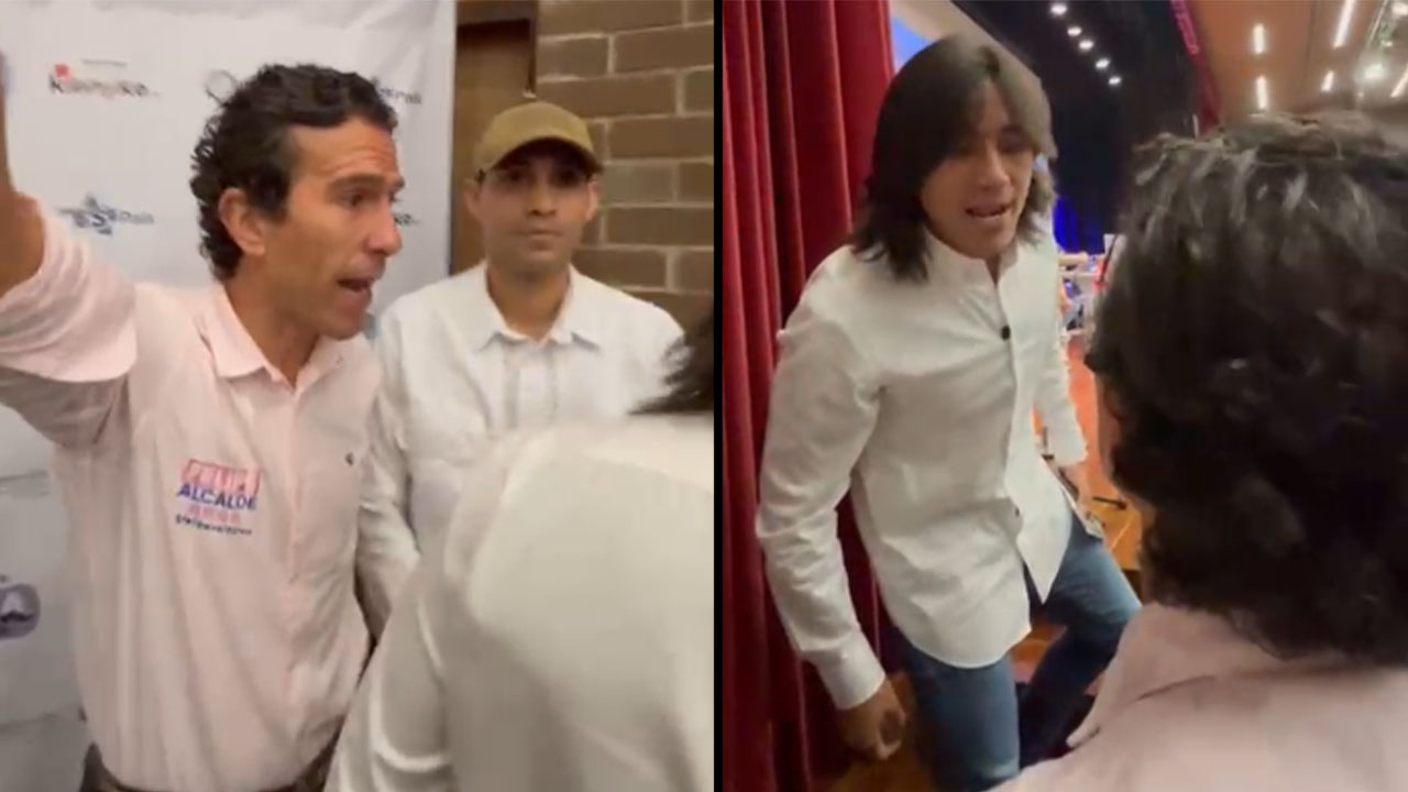 ¡Corrupto! ¡Demalas! Felipe Vélez y Albert Corredor se insultaron en debate de la Universidad CES
