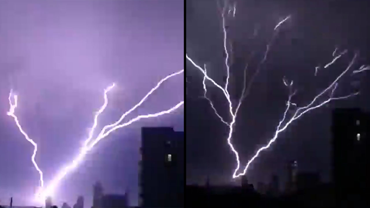 ‘Sorprendente’:En VIDEO se ve cuando de la tierra sale un rayo