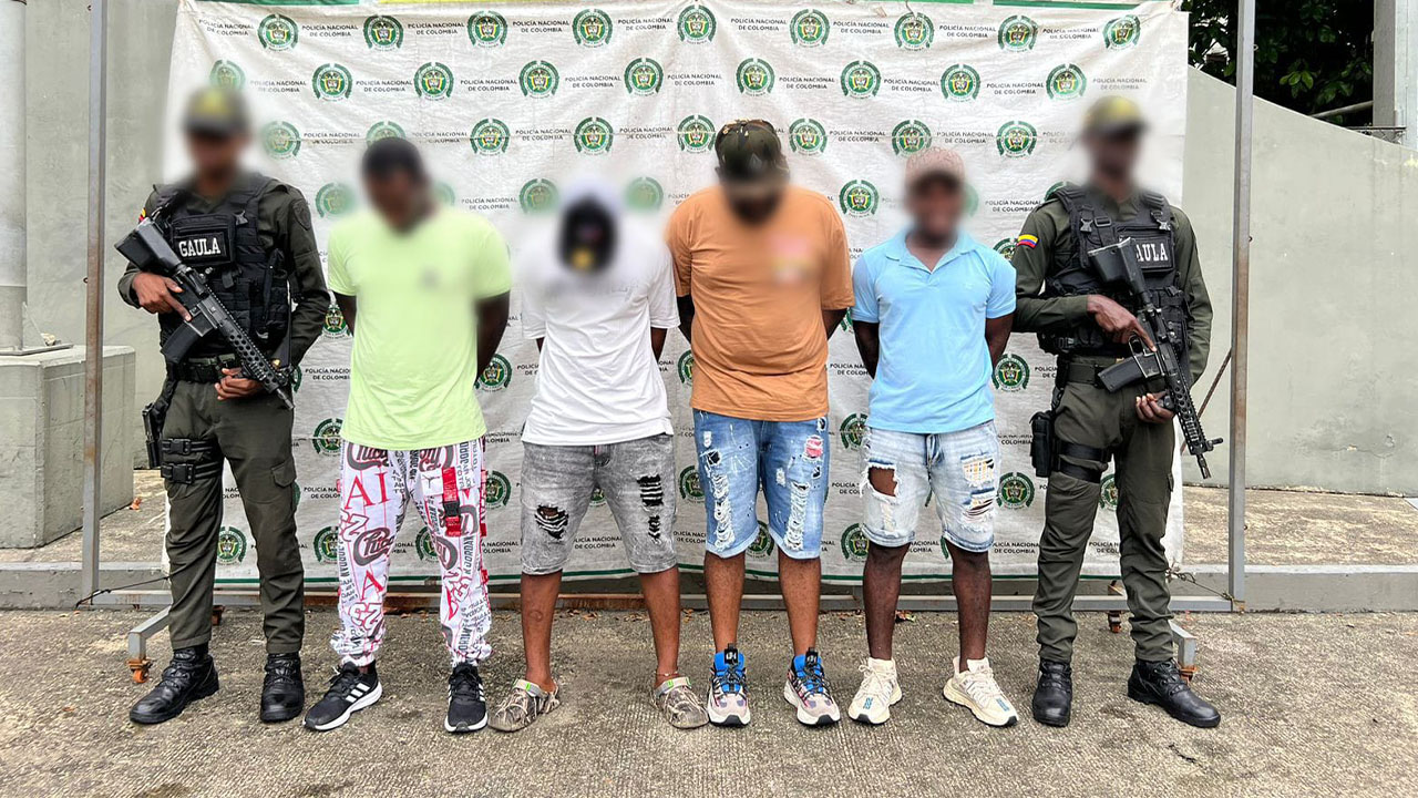 cinco sujetos por dedicarse a extorsionar y asesinar en el Chocó