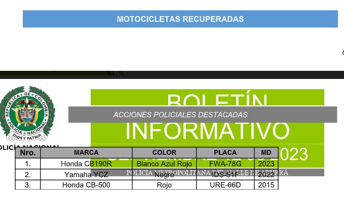 Automotores fueron recuperados