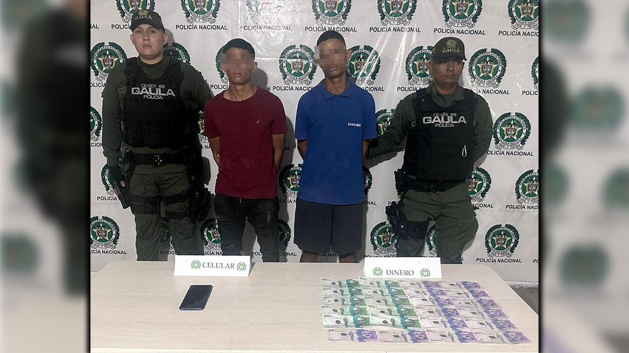 Alias ‘Adriancito’ y ’el llorón’, fueron capturados por extorsión a un familiar