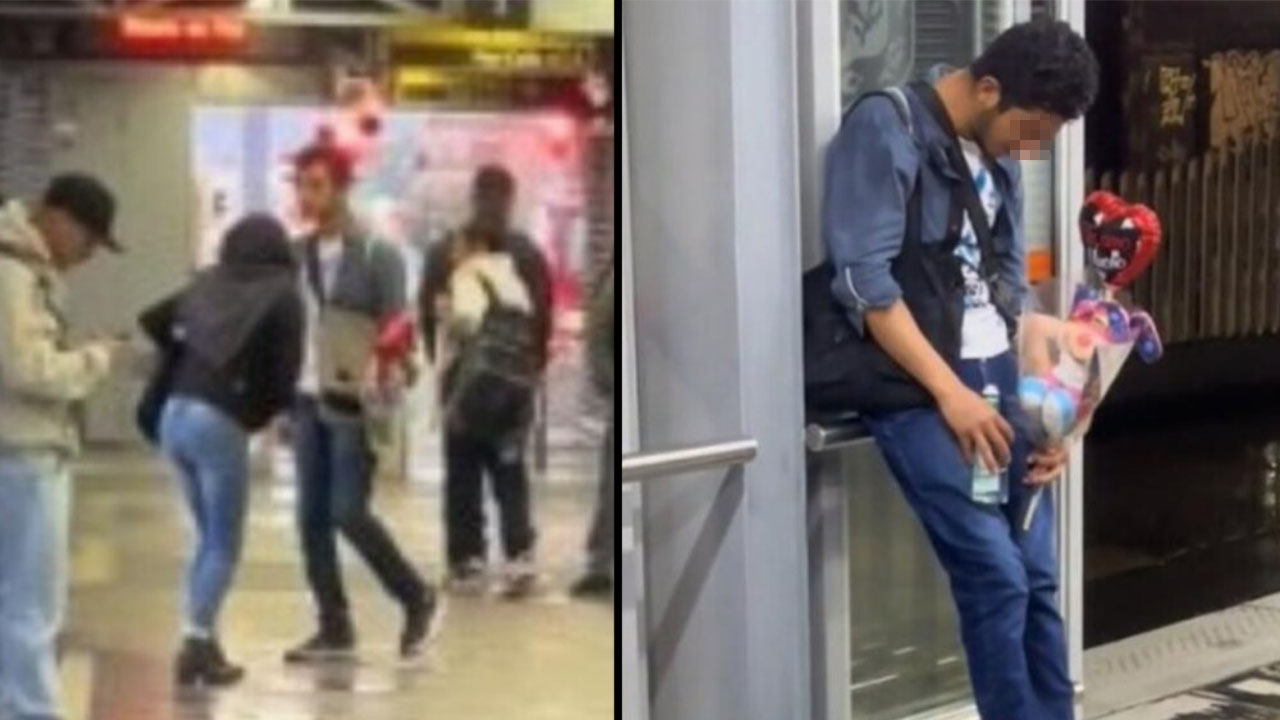'Bebiendo y llorando a moco tendido’: Le rechazaron la declaración de amor en pleno Transmilenio