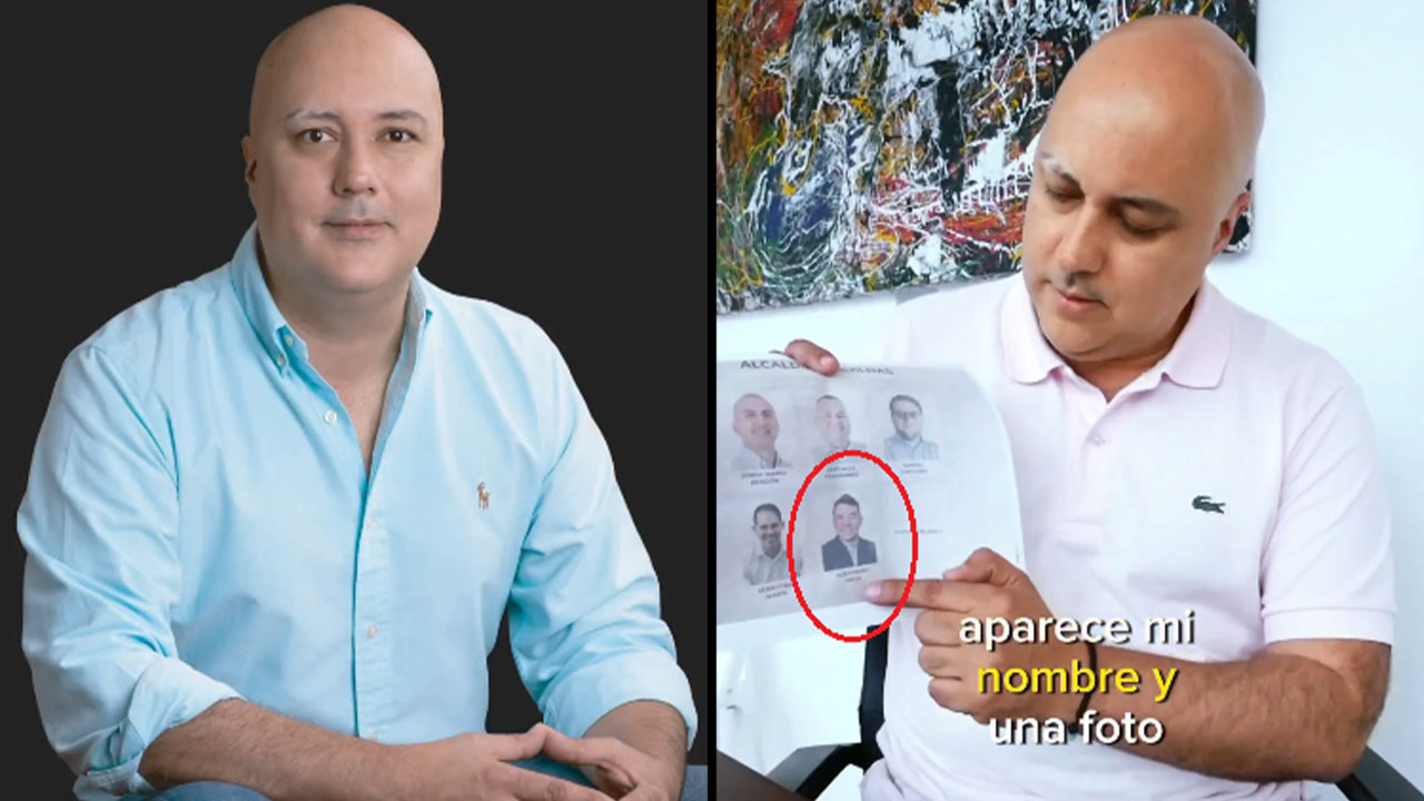 Candidato por Creemos y CD a la Alcaldía de Caldas, denuncia campaña sucia por medio de una encuesta