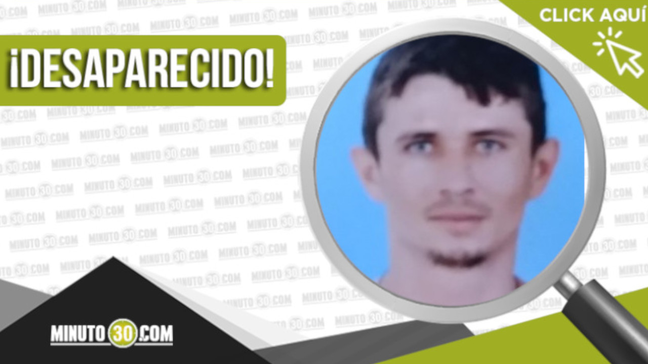 Carlos Mario Agudelo Agudelo está desparecido
