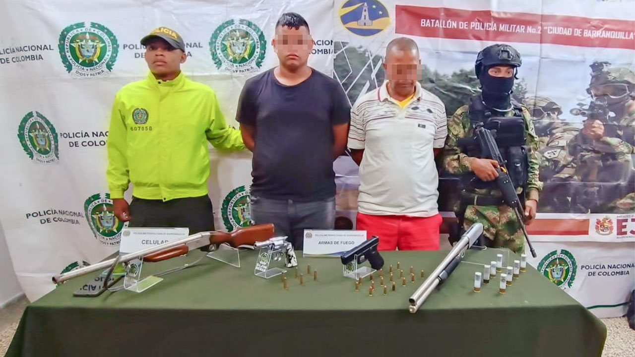 Con armas, capturaron a alias 'Tobías y Danilo', presuntos integrantes de 'Los Pepes'