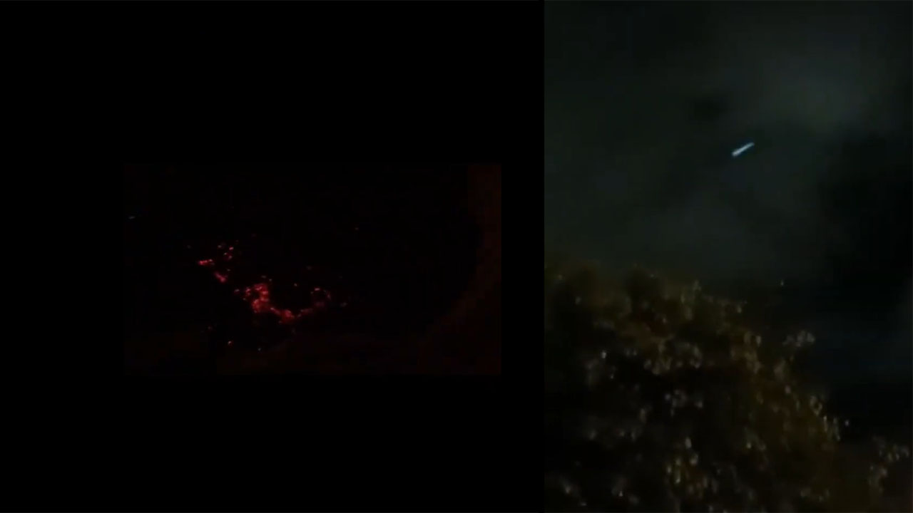 Ecuatorianos captan el momento en el que cae un supuesto meteorito en una playa