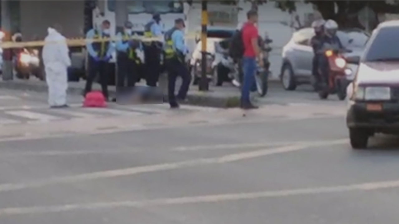 VIDEO. ¡Qué pesar! En Itagüí, un accidente de tránsito dejó sin vida a un peatón