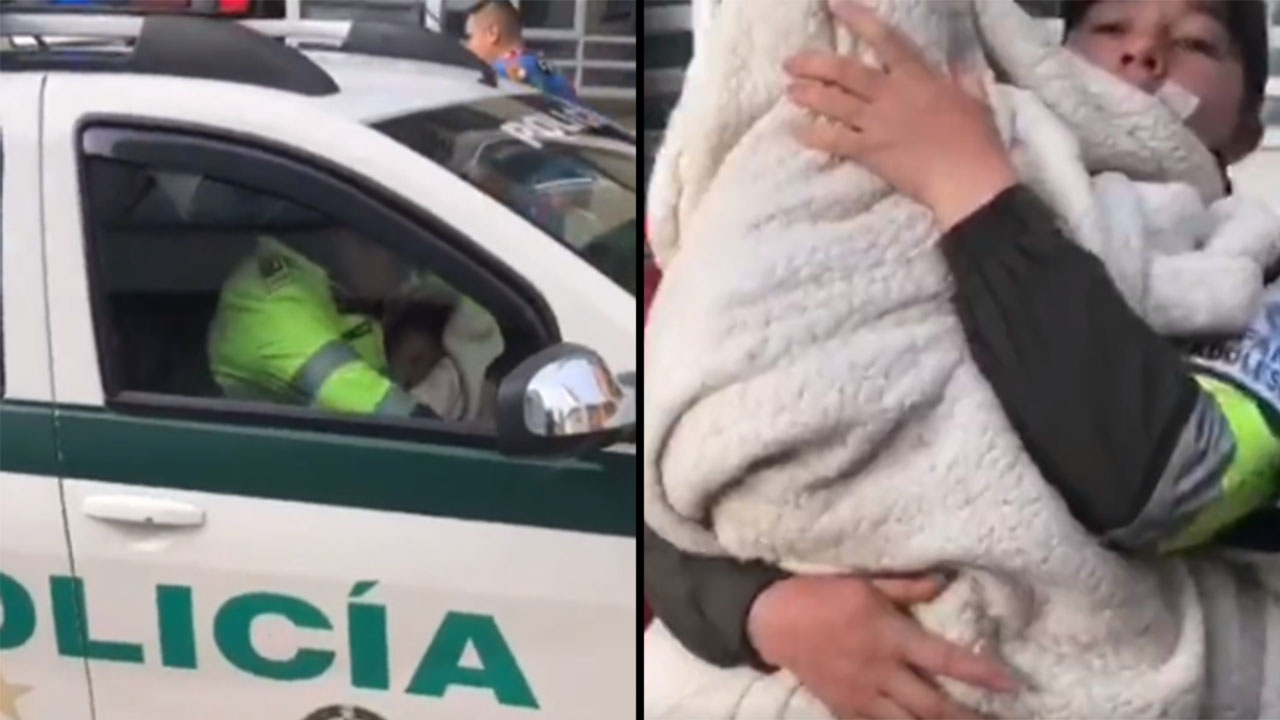 Bebé abandonado fue rescatado por la Policía en Tunja