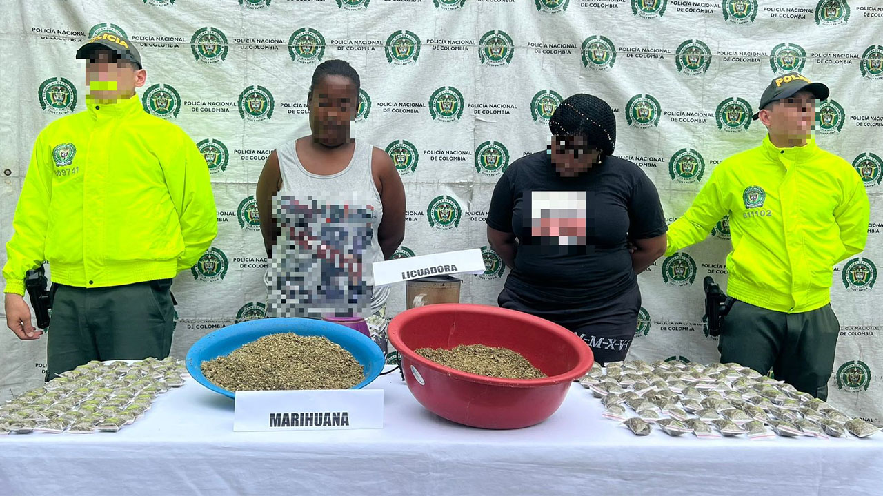 Licuando marihuana fueron sorprendidas dos mujeres en Quibdó