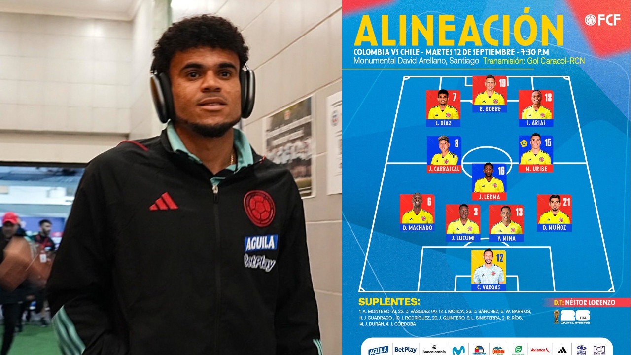 Así forma la selección Colombia contra Chile