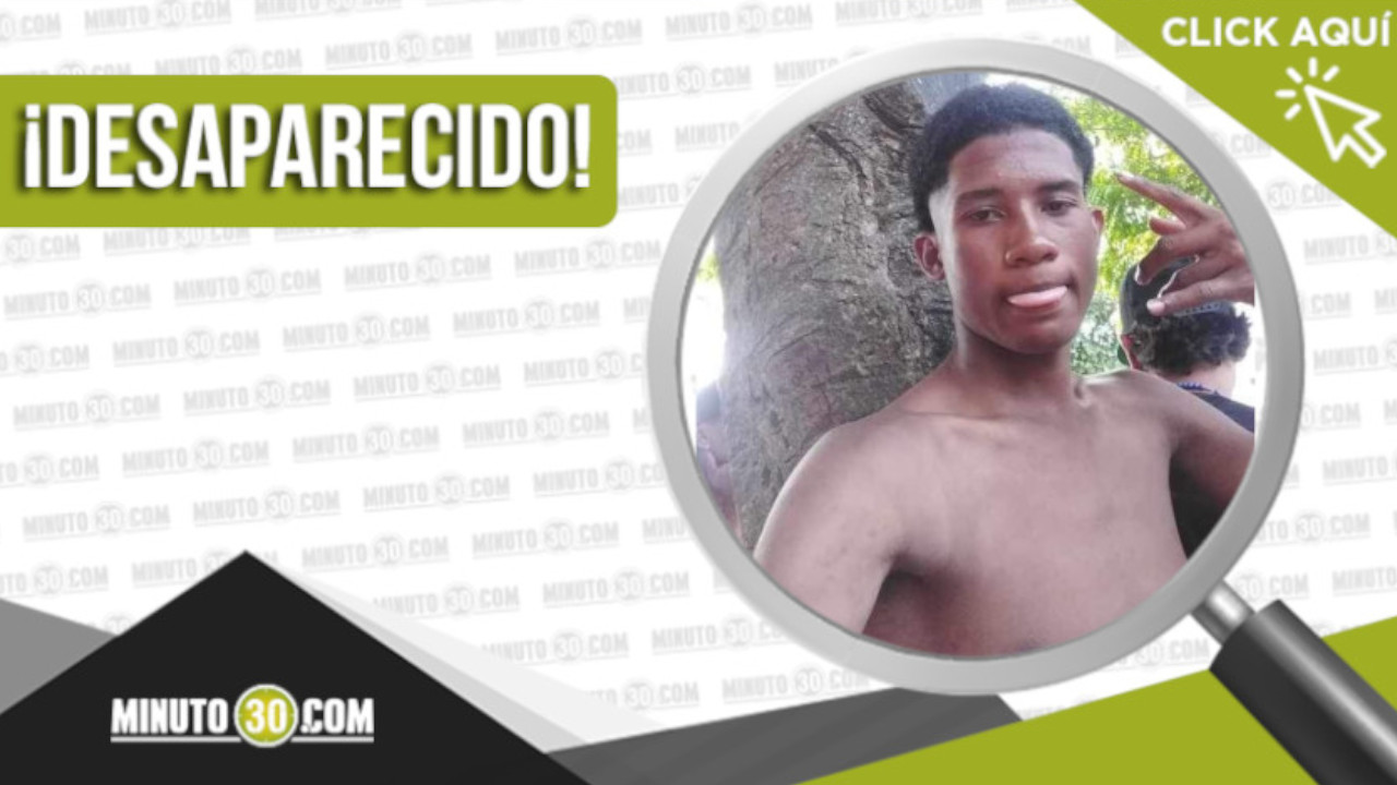 Juan David Gómez Gómez está desaparecido