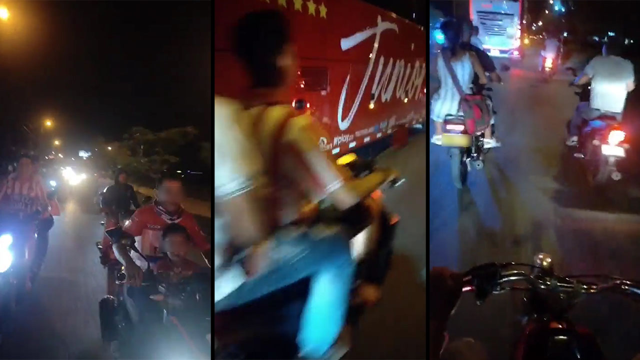 Jugadores del Junior causan locura en su llegada a Montería