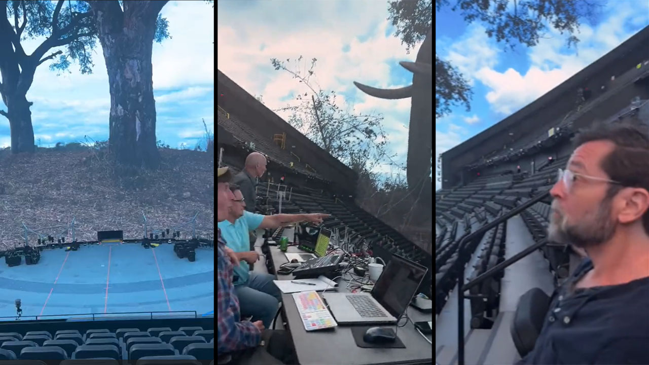 La es de tal dimensión que al ver el elefante en el video sobre un espectador ya la llaman:"La pantalla de video más grande del mundo".