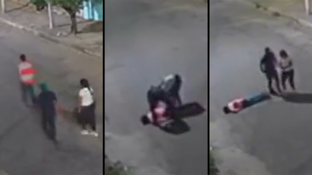 Le pegaron a un adulto mayor para robarlo en Santander