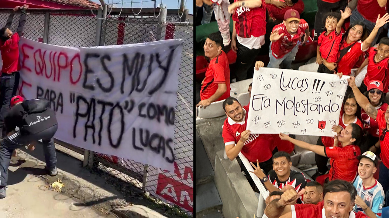 Curiosa pancarta a favor del técnico del América, Lucas González