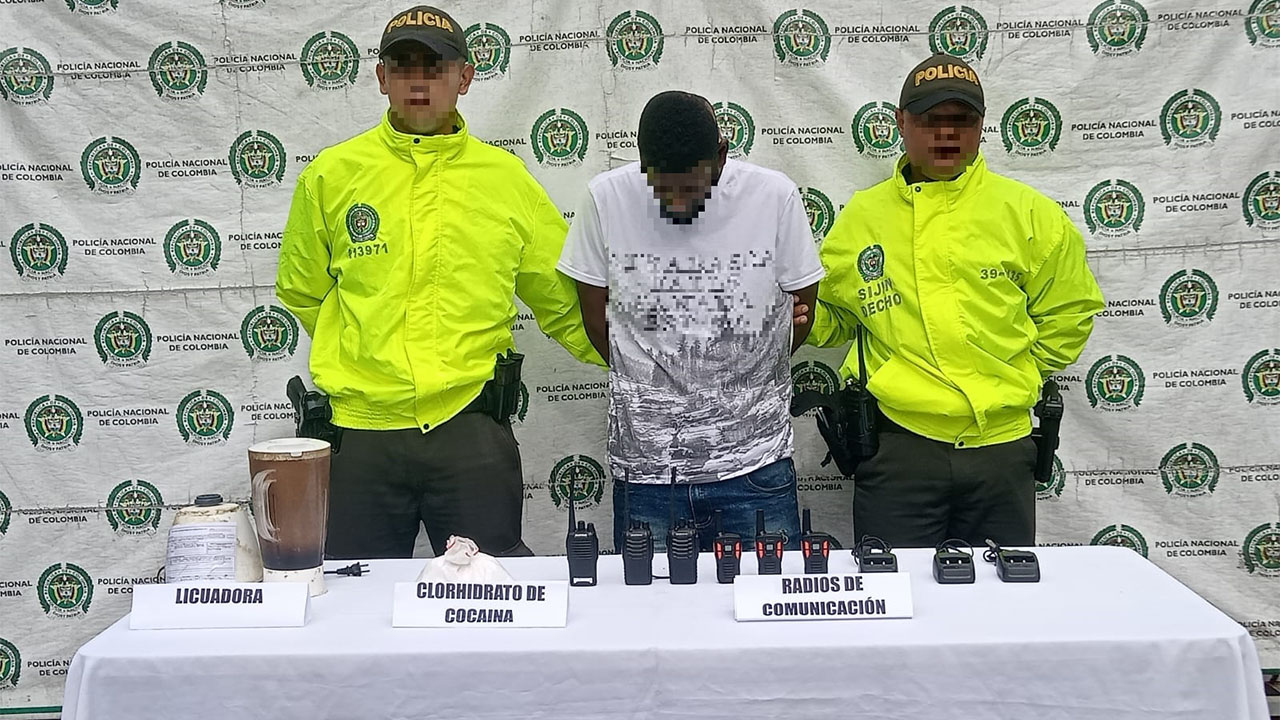 La Policía del Departamento del Chocó, mediante diligencia de allanamiento y registro, logró la captura en flagrancia alias ‘Tato’