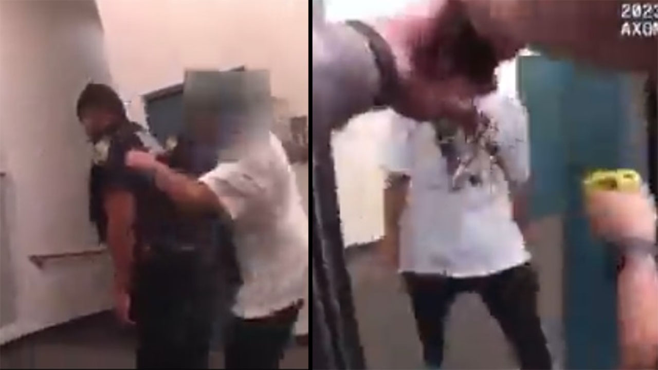 Policías dispararon contra un joven que los atacó con un cuchillo