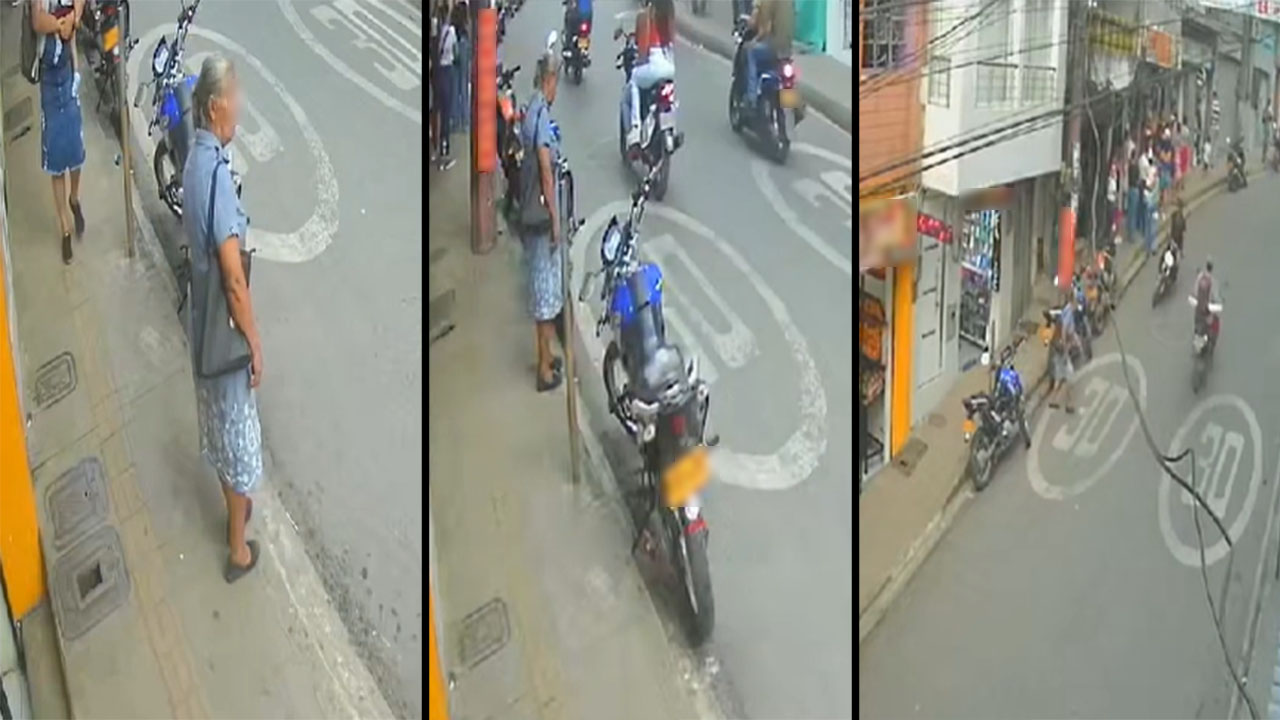motociclista atropelló a una adulta mayor
