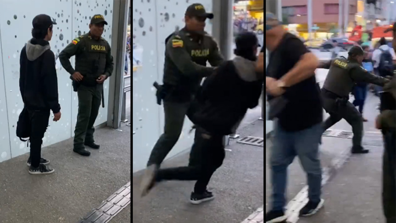 Ladrón se le voló a policías mientras esperaban la patrulla