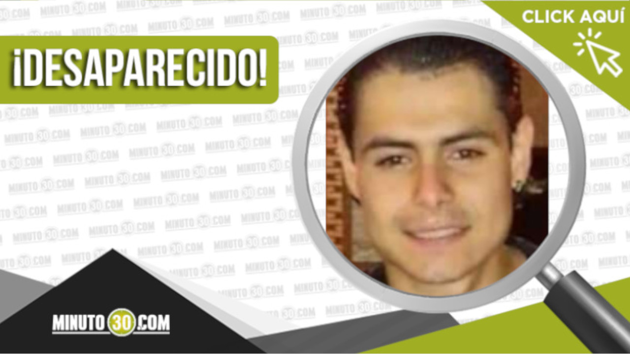 Wilson Alexander Ocampo Flórez, de 23 años, está desaparecido