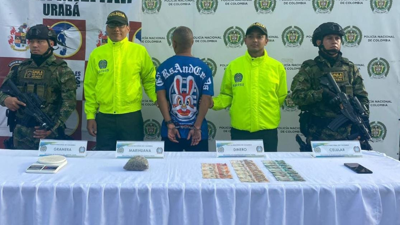 Agarraron a Alias 'Curulo' reconocido vendedor de drogas en Turbo