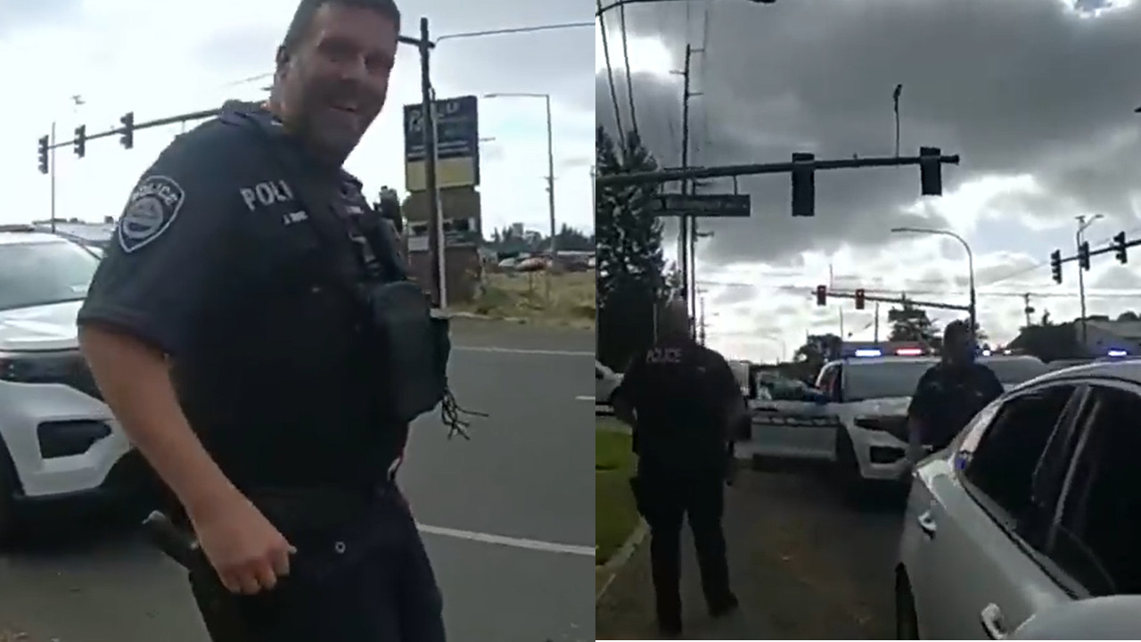 ‘Qué miedo’: Un policía ‘ladró’ como un feroz perro y asustó a unos ladrones que fueron capturados