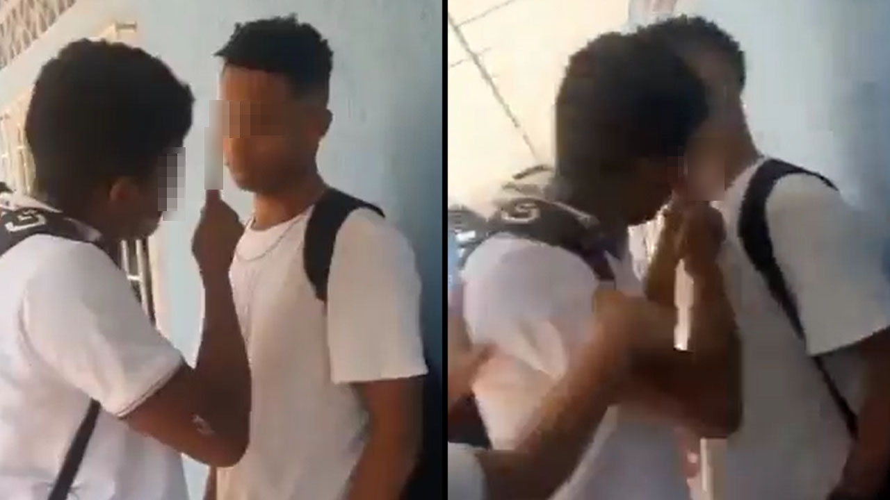 Estudiante cortó la cara de su compañero que lo intimidad