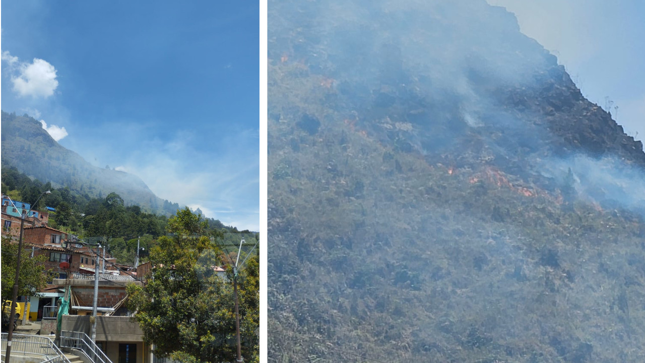 Incendio afecta hectáreas en el cerro Pan de Azúcar