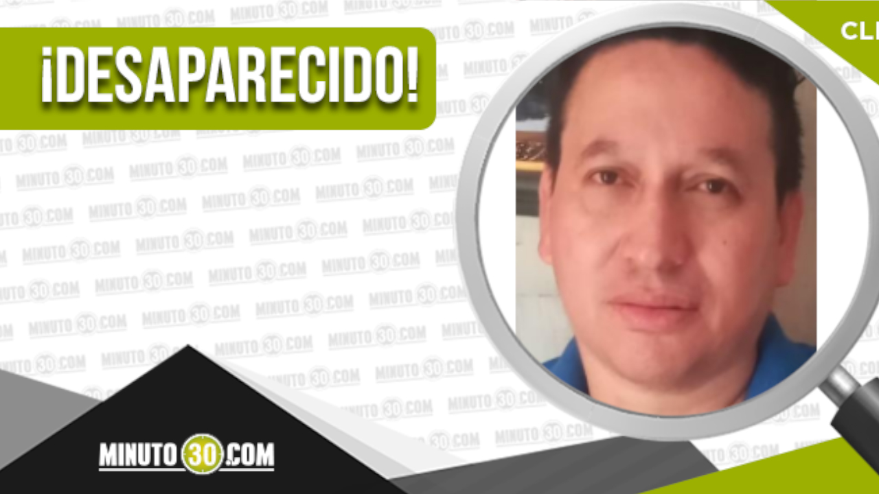 Óscar León Serna, está desaparecido