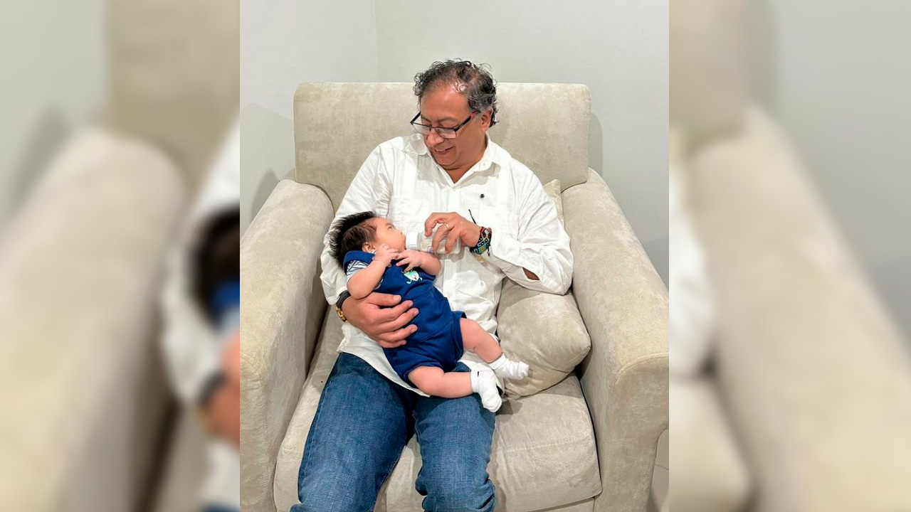 FOTOS. "Luka Samuel con el abuelo", presidente Gustavo Petro visitó a su hijo Nicolás