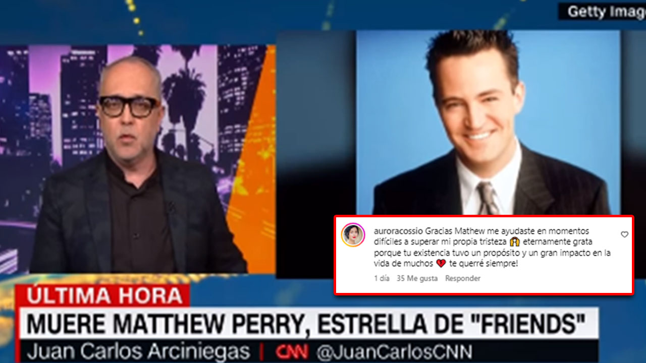 Aurora Cossio: "Matthew Perry me ayudó a superar mi tristeza"