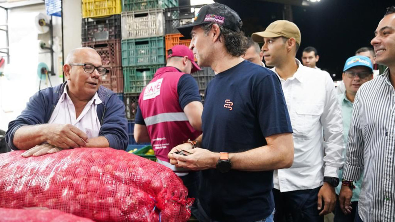 Fico Gutiérrez en la Central Mayorista