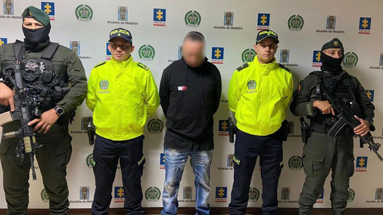 Capturan en Robledo a el 'Frentón', importante cabecilla de grupo multicrimen de Medellín