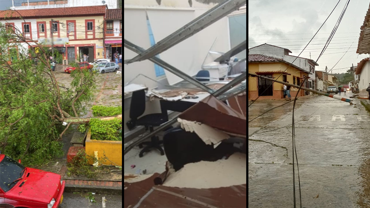 Alerta roja en Charalá a las fuertes lluvias que dejó afectaciones