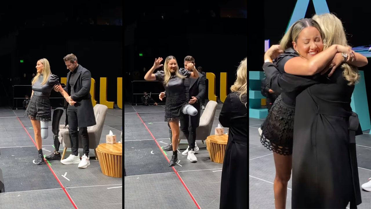 Daniela Álvarez salta en un solo pie después de tres años