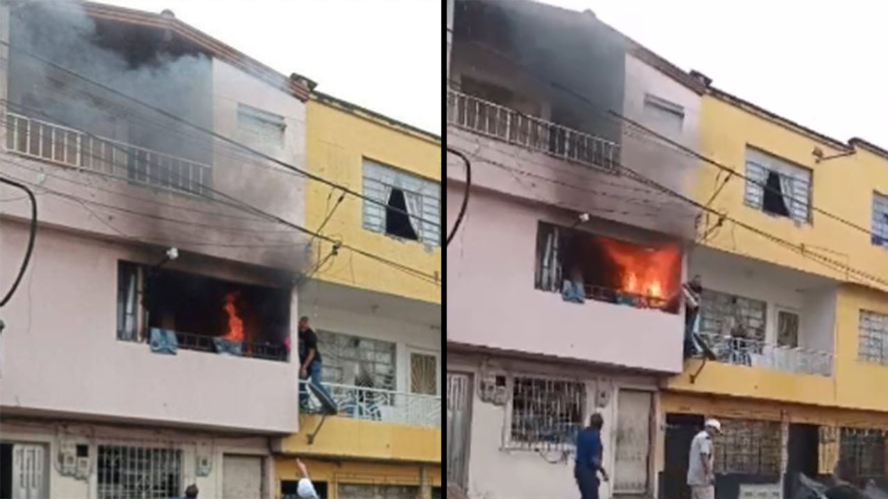 En Villa Hermosa se estaba prendiendo un segundo piso