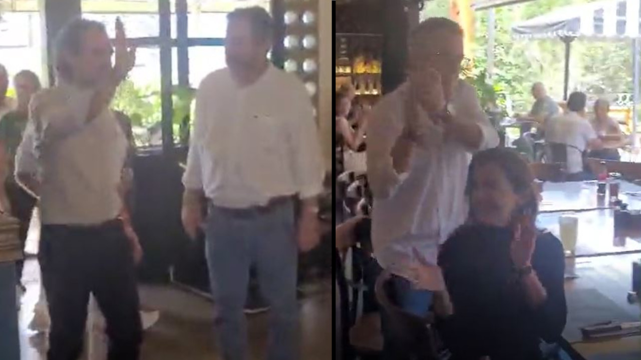'Fico' Gutiérrez fue ovacionado en un restaurante