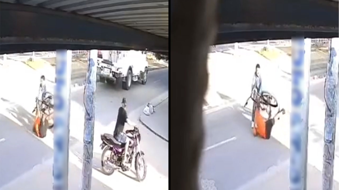 Joven se enfrentó a un ladrón que intentó robar su bicicleta