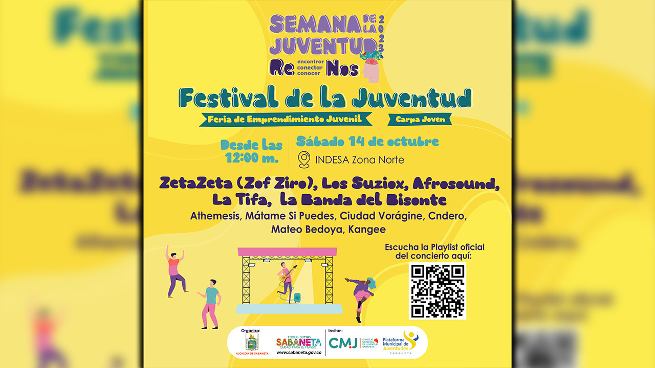 La juventud de Sabaneta se reúne en torno a la buena música y la salud mental